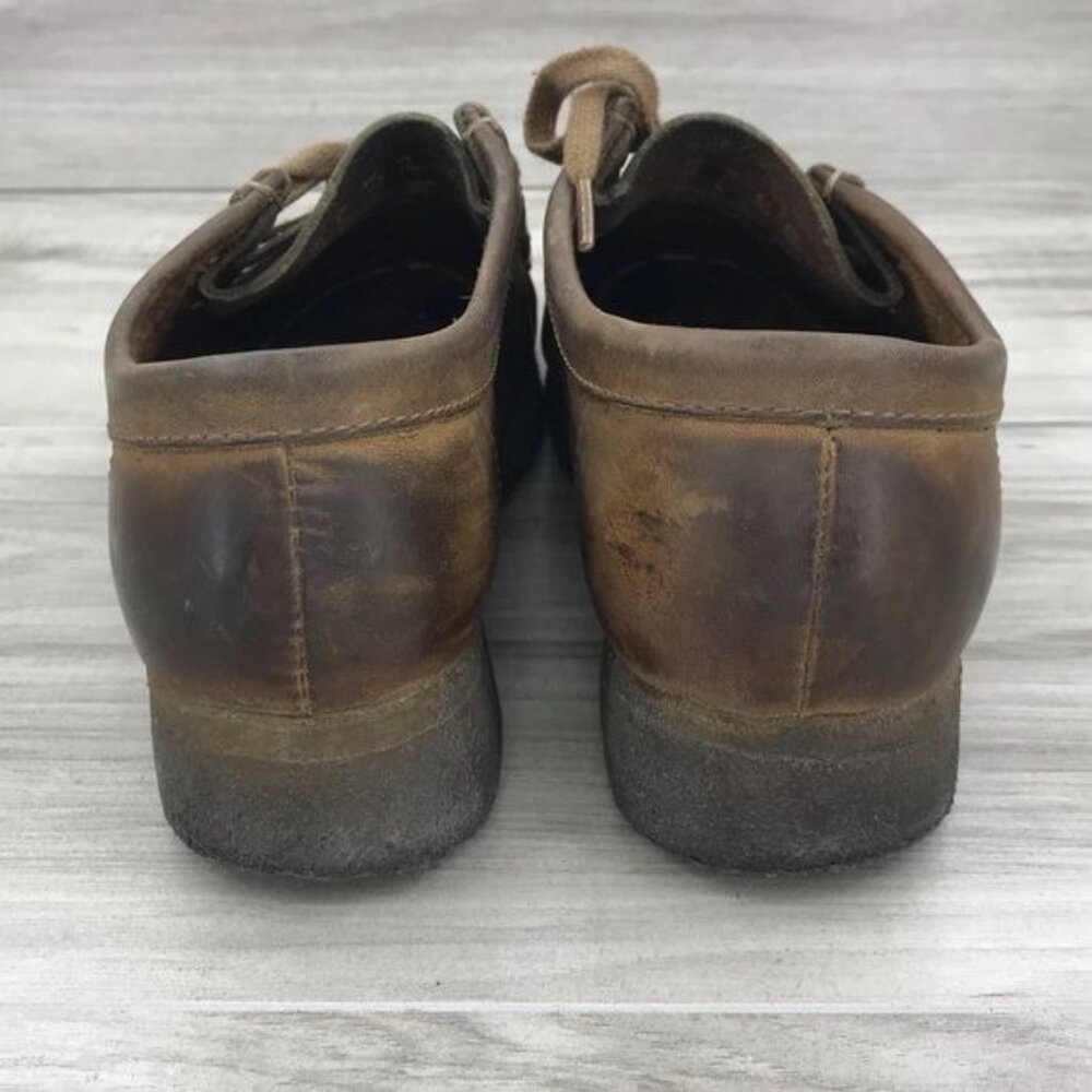 Clarks Brown Leather Wallabee-Style Flats - Picture 7 of 12